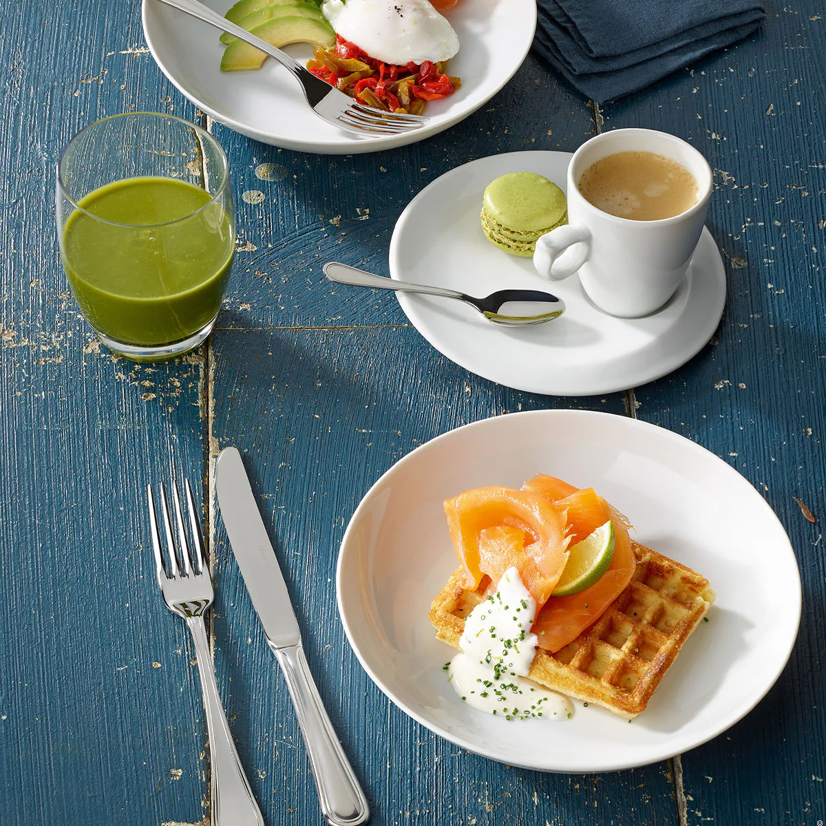 CONFIDENCE MIROIR Coffret 24 couverts monobloc lame scie - Image 4