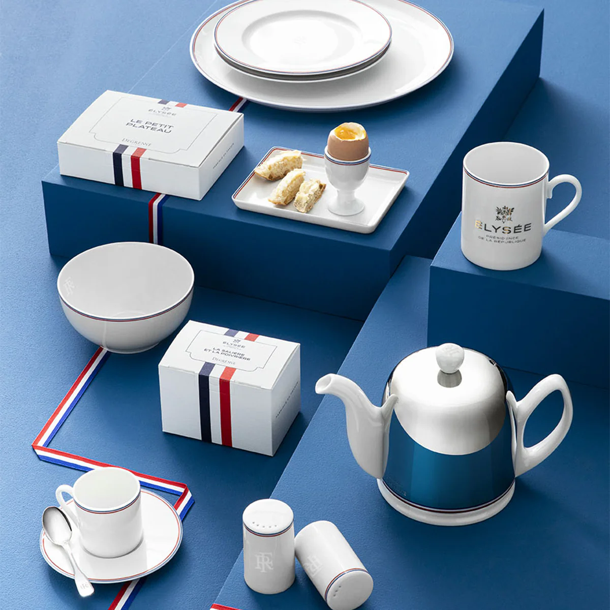 DEGRENNE ELYSEE Théière 4 tasses cloche miroir République française - Image 7