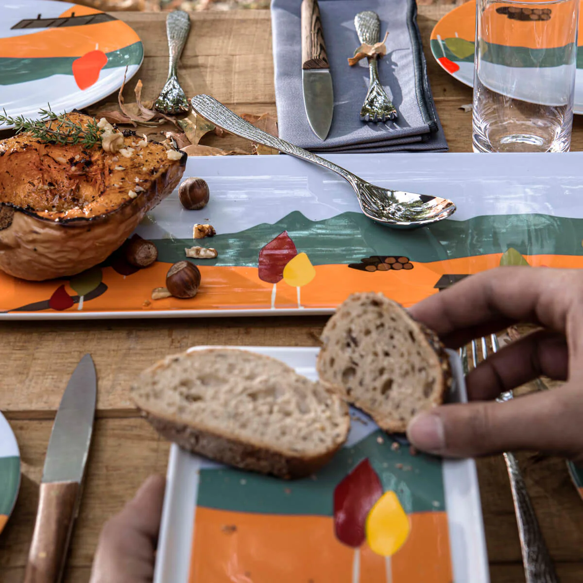 DESTINATION FORET Plat à cake 40 x 16 cm - Image 6