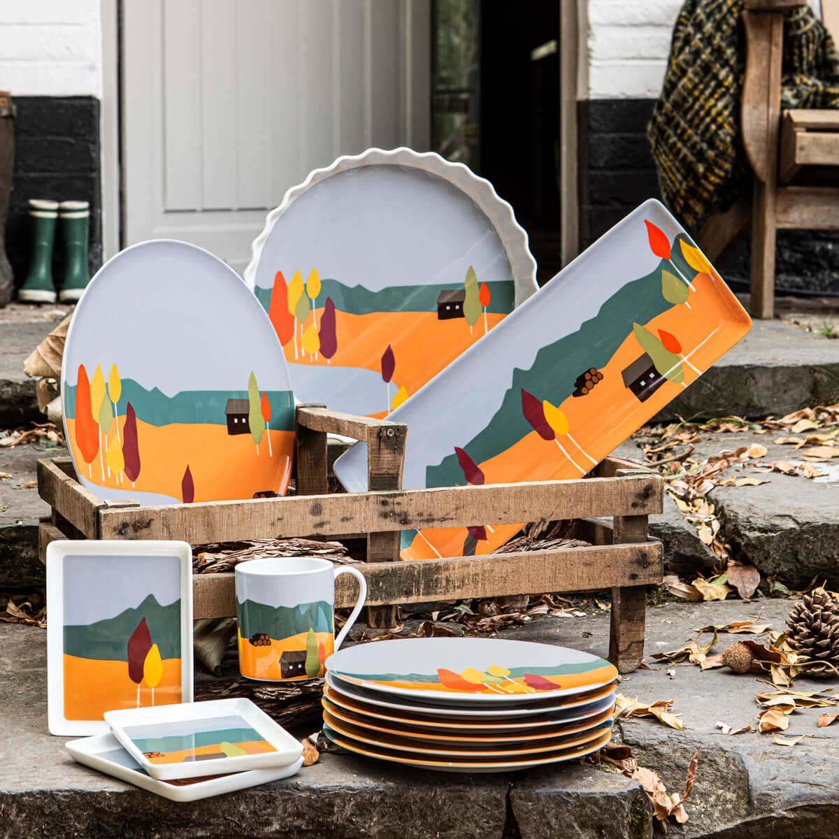 DESTINATION FORET Plat à tarte 32 cm - Image 5