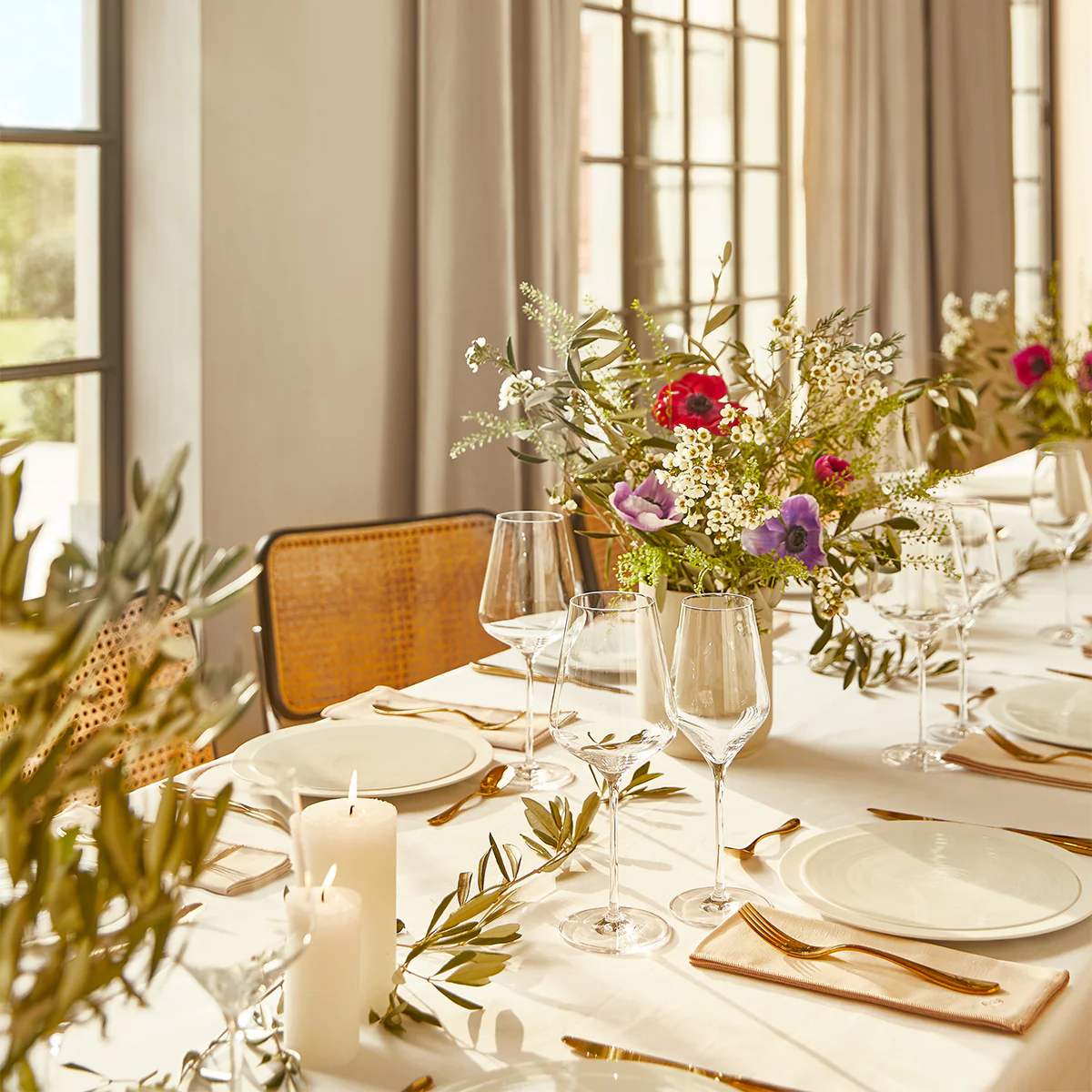 ONDE GOLD Colis écrin 50 couverts monobloc lame scie droit - Image 4